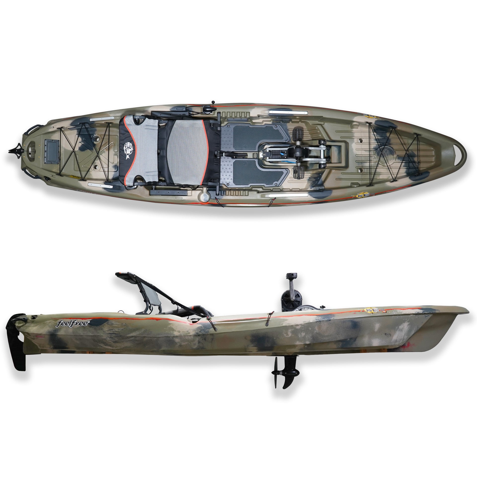 3 Waters Big Fish 120 Pedal Drive Fishing Kayak