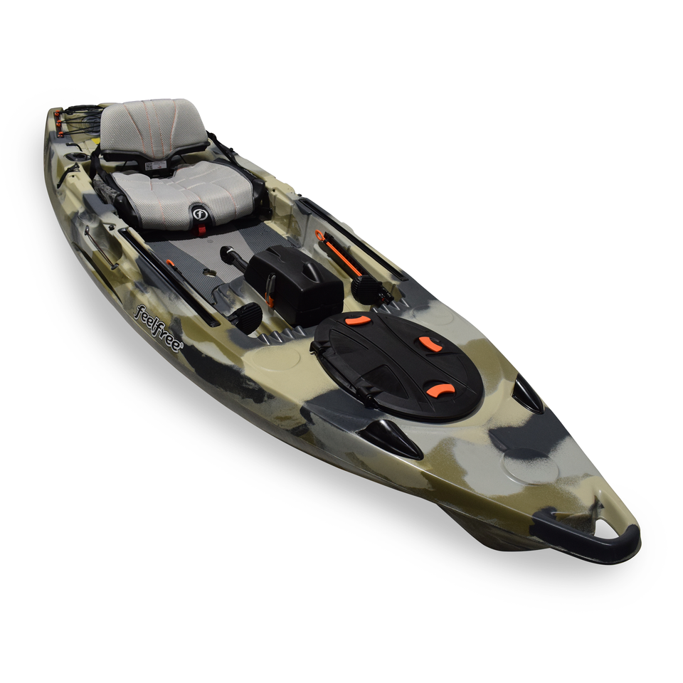 feelfree lure 11.5 v2 fishing kayak w/ overdrive camo Feelfree Lure 11.5 V2 Blue Grey